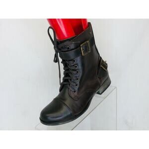 DV Dolce Vita Womens Brown Leather Zip Fashion Ankle Boots Booties Size 6
